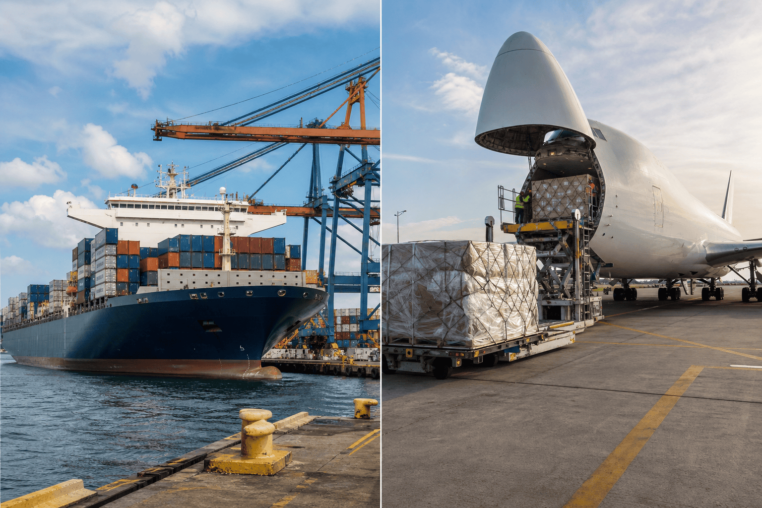 Sea Freight vs Air Freight: Complete Comparison Guide