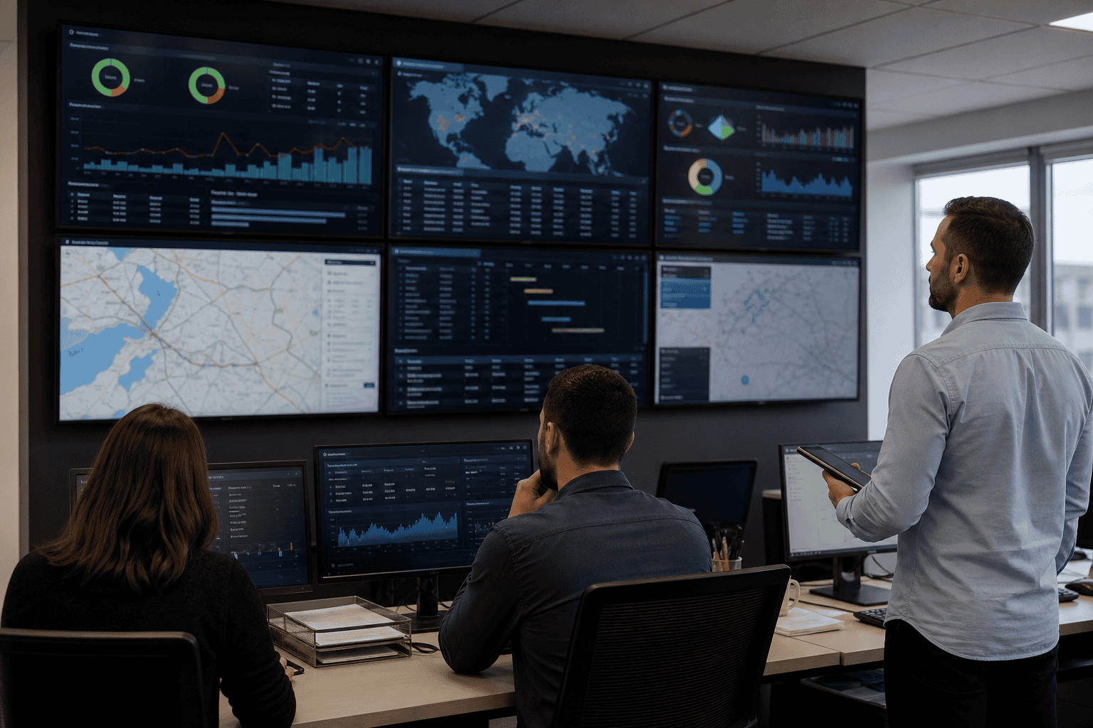 Supply chain analytics and KPI dashboards showing performance metrics and data-driven insights